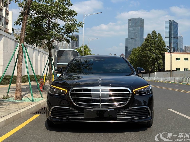 奔驰S级 S400L [进口] 2021款 2.5T 自动 汽油 改款商务型 