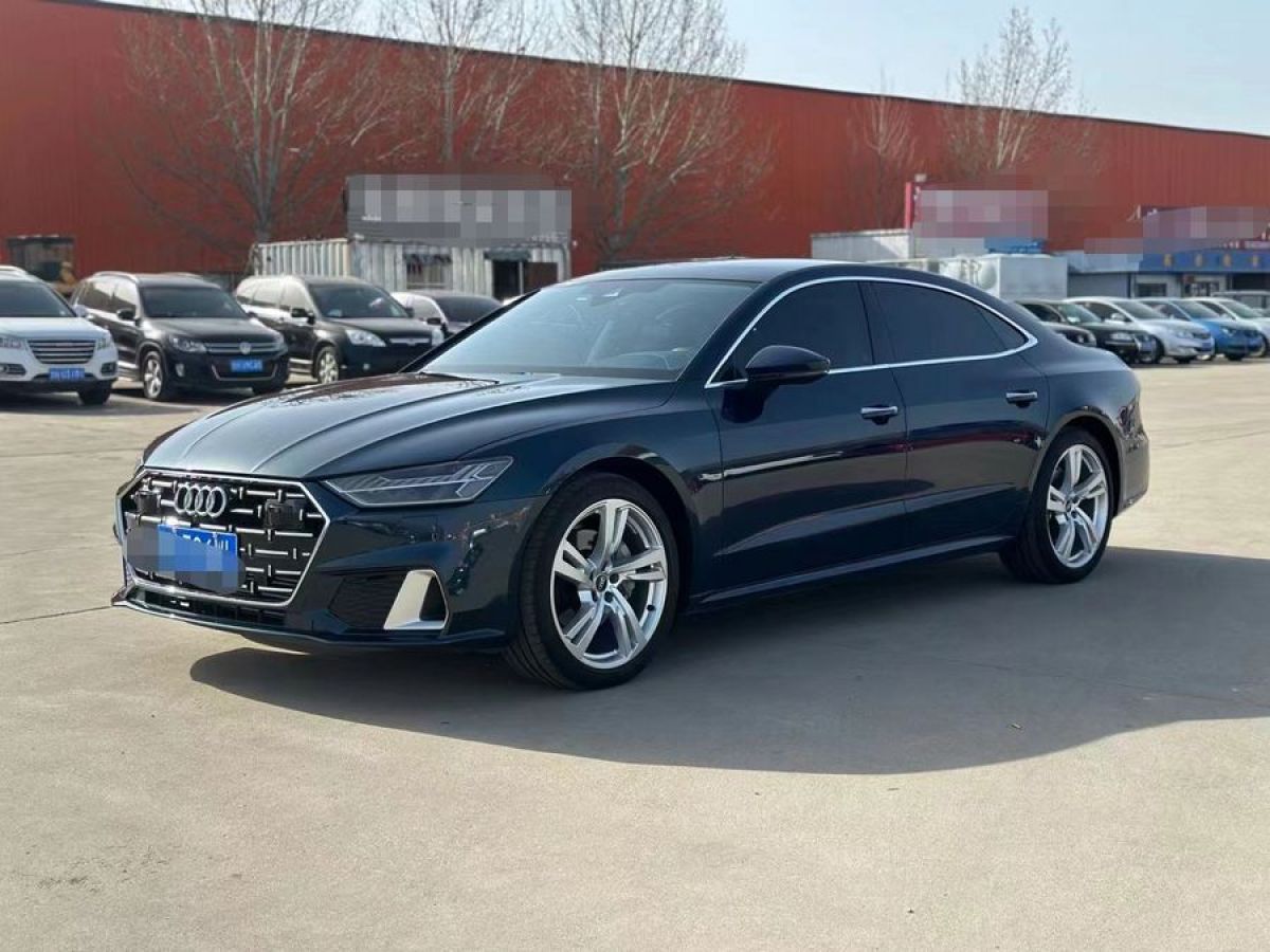 奥迪A7L 45TFSI 2024款 2.0T 自动 S二手车 二手line筑梦型流晶套装 价格0万 