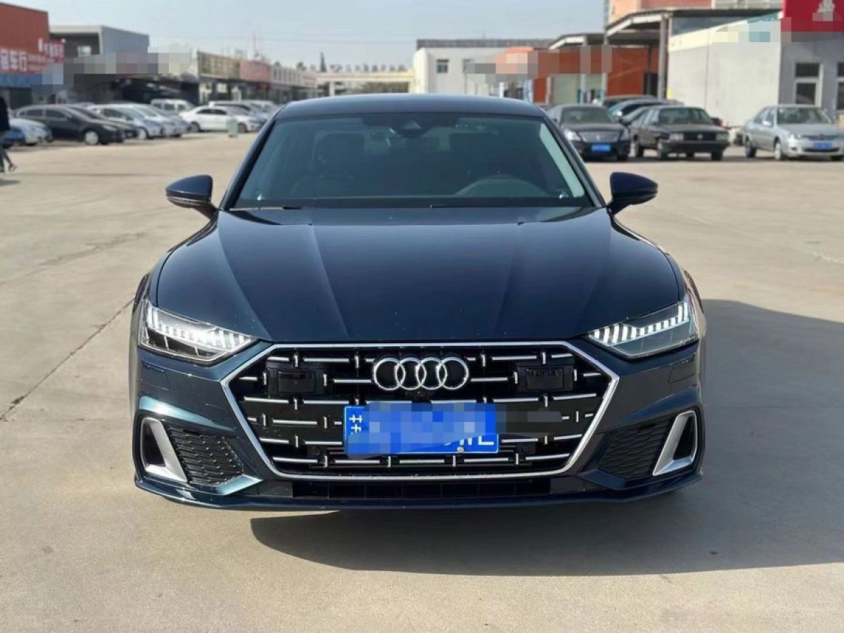 奥迪A7L 45TFSI 2024款 2.0T 自动 S二手车 二手line筑梦型流晶套装 价格0万